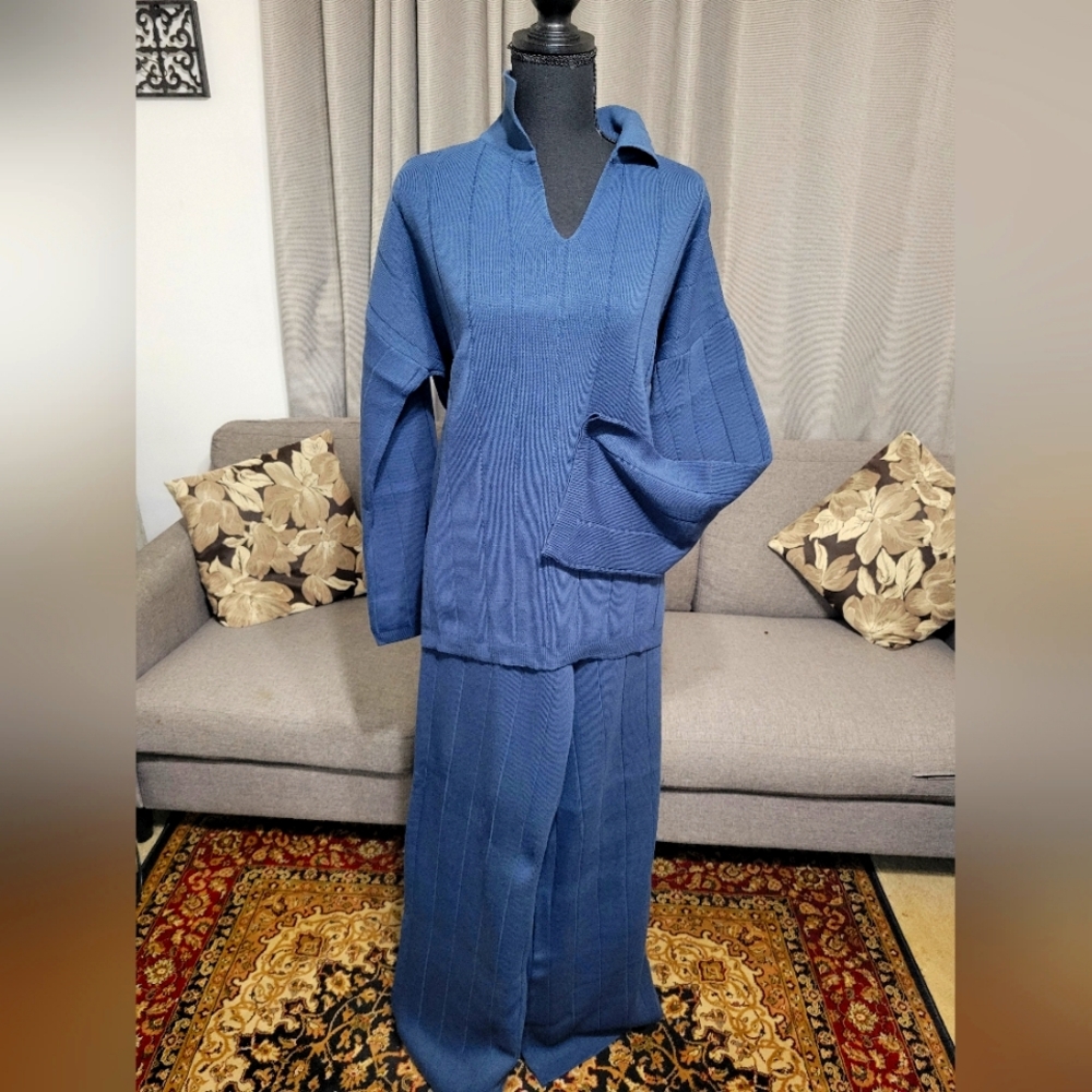 100% Turkish ribbed coord two piece set